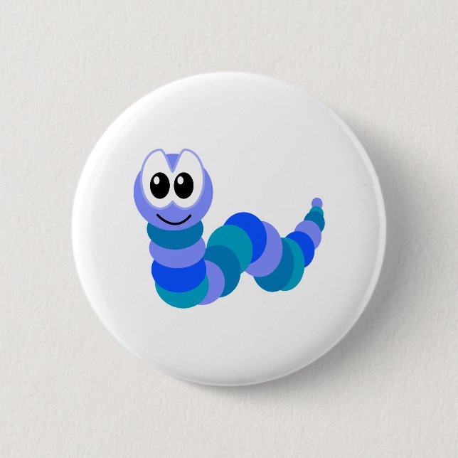 Cute Goofkins caterpillar 2 Inch Round Button (Front)
