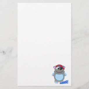 Cute Goofkins hippo pirate Stationery