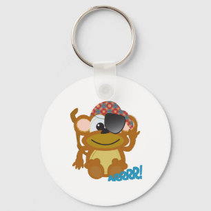 Cute Goofkins monkey pirate Keychain
