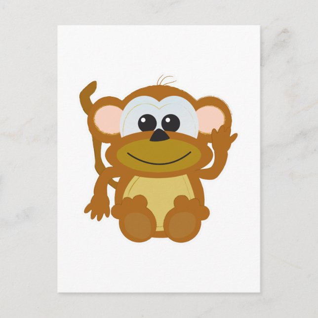 Cute Goofkins monkey Postcard (Front)