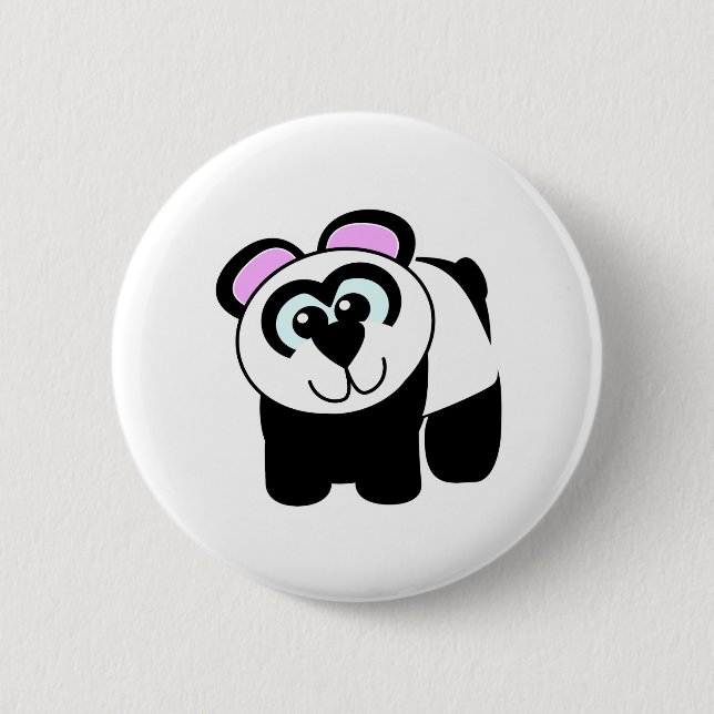 Cute Goofkins panda 2 Inch Round Button (Front)