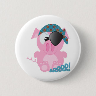 Cute Goofkins piggy pirate 2 Inch Round Button