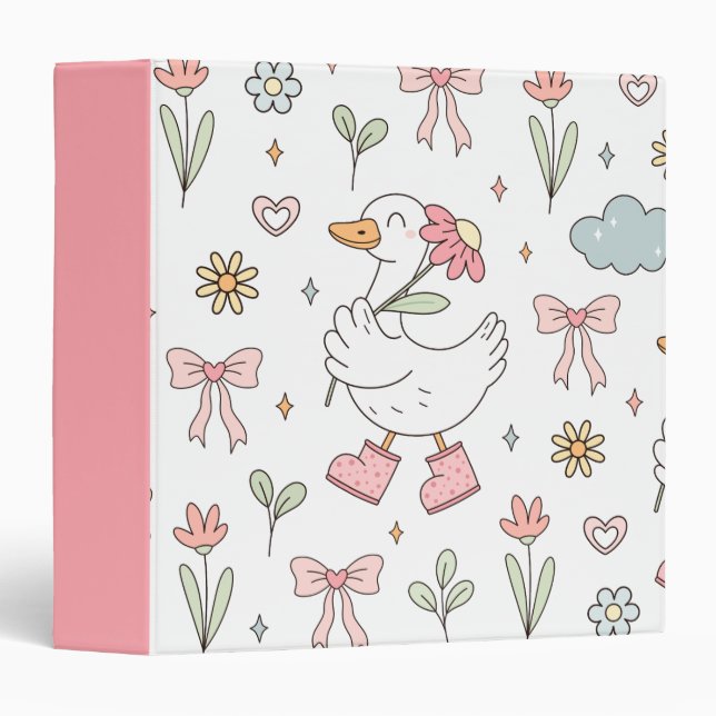 Cute Goose Binder (Front/Spine)