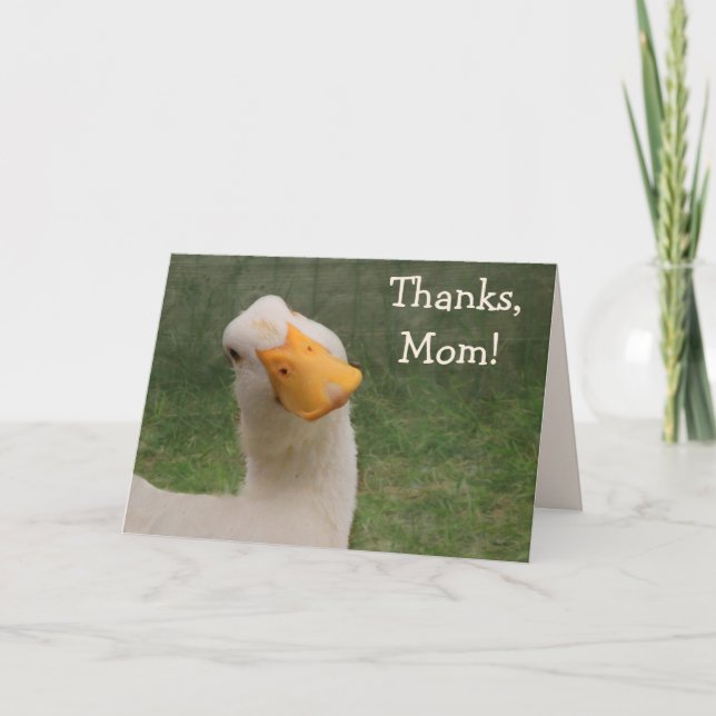 Cute Goose Mother's Day Card (Front)