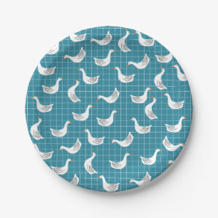 Cute Goose Paper Plates
