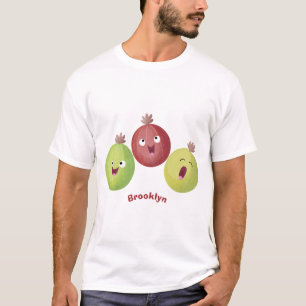 Cute gooseberry trio singing cartoon T-Shirt