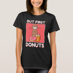 Cute Gopher But First Donuts And Cupcake Japanese T-Shirt