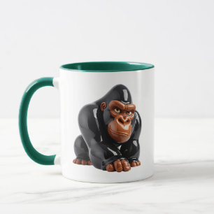 Cute Gorilla Illustration Mug