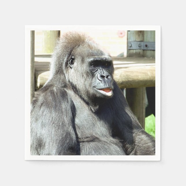 CUTE GORILLA NAPKIN (Front)