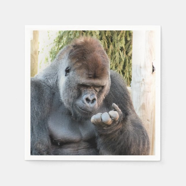 CUTE GORILLA NAPKIN (Front)
