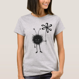 Cute Goth Evil Flower Bug T-Shirt