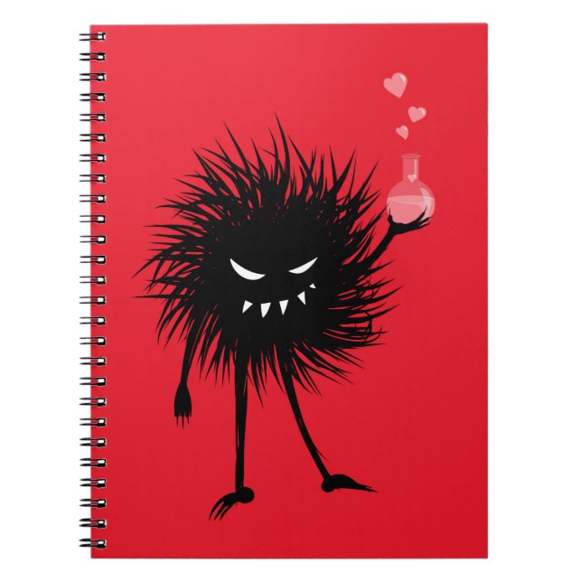 Cute Goth Love Potion Chemistry  Notebook (Front)