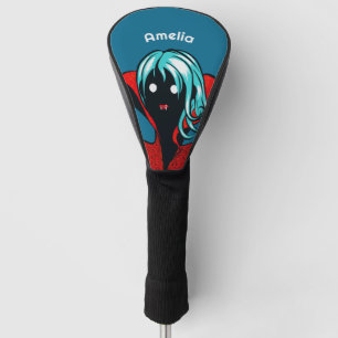 Cute Goth Vampire Girl Name Golf Head Cover