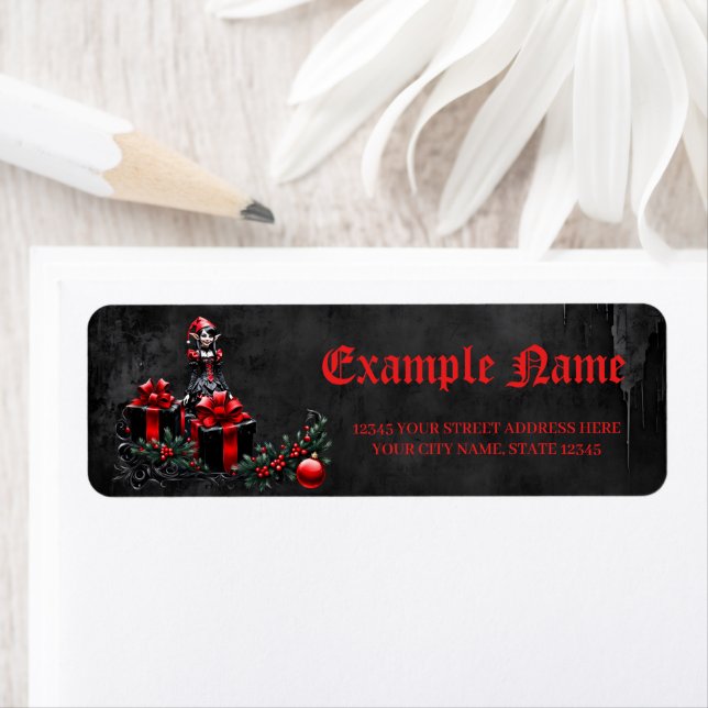 Cute Gothic Christmas Elf.  (Insitu)