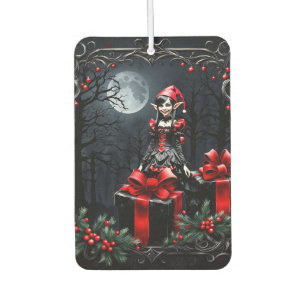 Cute Gothic Christmas Elf.  Air Freshener