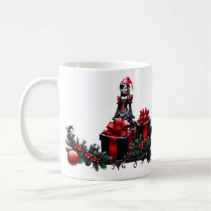 Cute Gothic Christmas Elf. Coffee Mug
