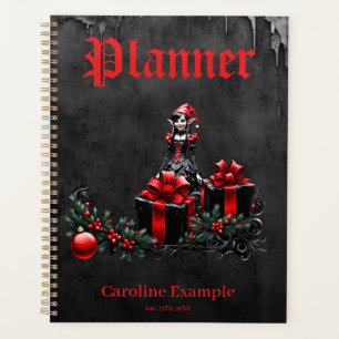 Cute Gothic Christmas Elf. Planner