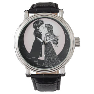 Cute Gothic Emo Kids Kiss Valentine's Day  Watch