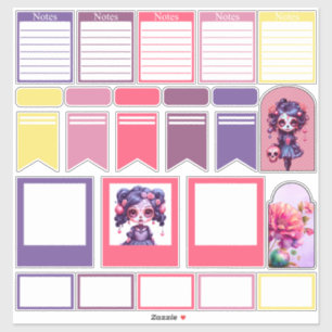 Cute Gothic Garden Sugar Skull - Planner 4 