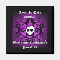Cute Gothic skull