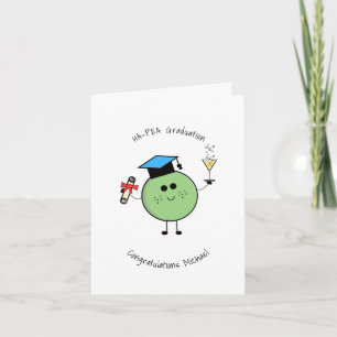 Cute Graduation Pea Card
