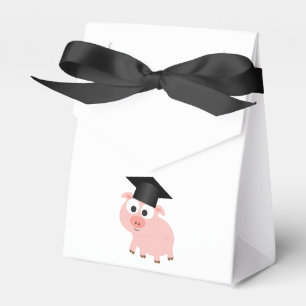 Cute Graduation Pig Favor Box