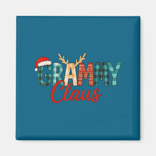 Cute Grammy Claus Christmas For Grandma Santa Hat  Magnet