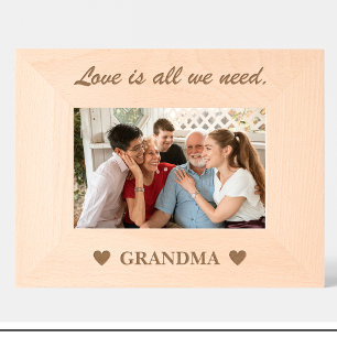 Cute Grandma quote Custom Wood Picture Frames