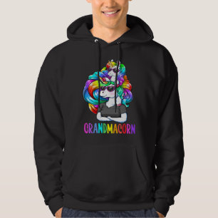 Cute Grandmacorn Unicorn Costume Grandma Mom Mothe Hoodie