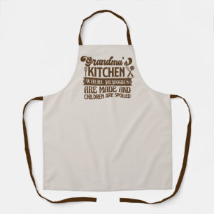 Cute Grandma's kitchen word art Apron