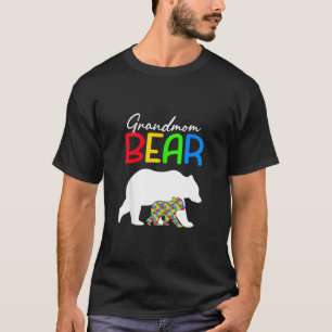 Cute Grandmom Bear Autism Awareness Autistic Famil T-Shirt