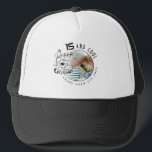 Cute Grandson Custom Photo Birthday Trucker Hat<br><div class="desc">This birthday greeting design is created for a grandson and is especially suited for teenagers and young adults rather than small children. It can be given by grandparents, parents, uncles, aunts, or anyone celebrating a grandson or a person who is like a grandson. The design features a modern minimalist layout...</div>
