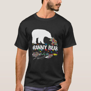 Cute Granny Bear Autism Awareness Autistic Family T-Shirt