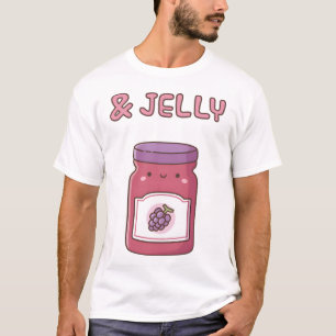 Cute Grape Jelly Jam Jar Doodle T-Shirt