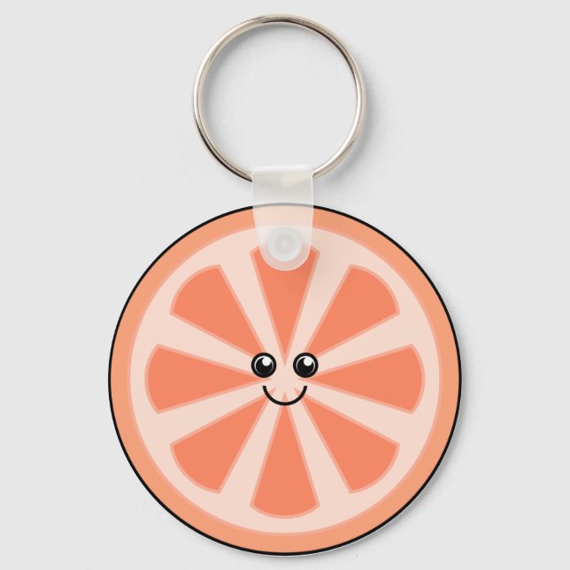 Cute Grapefruit Keychain (Front)