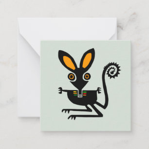 Cute graphic BILBY -Marsupial - Australia - Nature Card