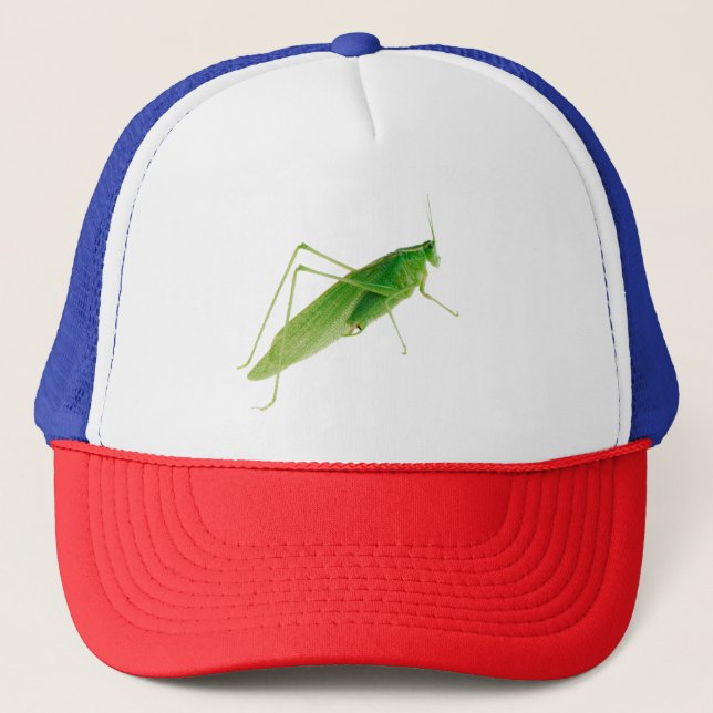 cute grasshopper - farmer trucker hat (Front)