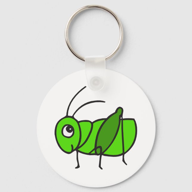 Cute Grasshopper Keychain (Front)