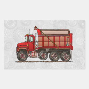 Cute Gravel Dump Truck Sticker