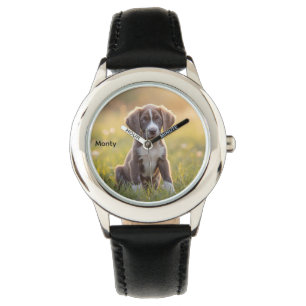 Cute Great Dane Kid's Personalized Watch
