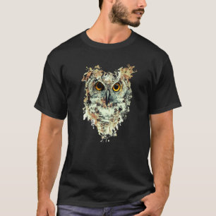 Cute Great Horned Owls Artistic For Women Men Kids T-Shirt