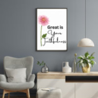 Cute Great Is Your Faithfulness Christian Quote 