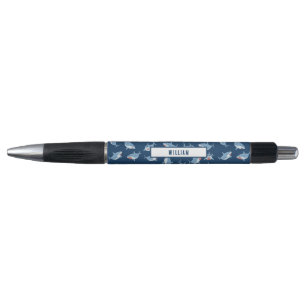Cute Great White Sharks Ocean Pattern Pen