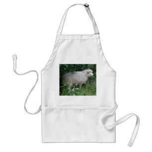 Cute Greedy Sheep Eating Apron