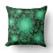 Cute Green Abstract Throw Pillow
