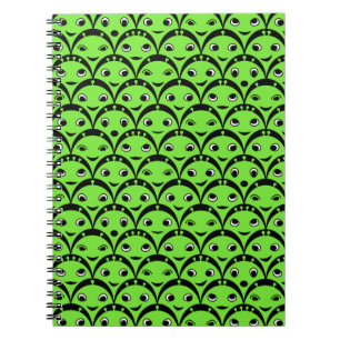 Cute Green Alien Notebook