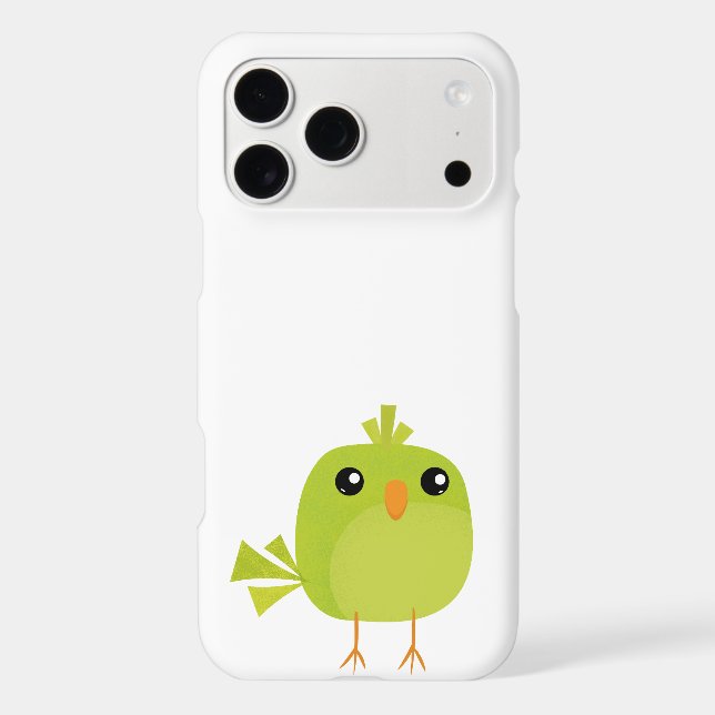 Cute Green Bird Cartoon (Back)