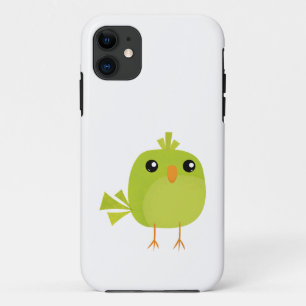 Cute Green Bird Cartoon iPhone 11 Case