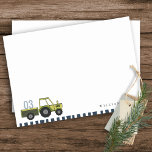 Cute Green Blue Farm Tractor Kids Any Age Birthday Card<br><div class="desc">A Fun Cute Boys GREEN BLUE FARM TRACKTOR THEME BIRTHDAY Collection.- it's an Elegant Simple Minimal sketchy Illustration of farm tractor carrying the Birthday year, perfect for your little ones birthday party. It’s very easy to customize, with your personal details. If you need any other matching product or customization, kindly...</div>