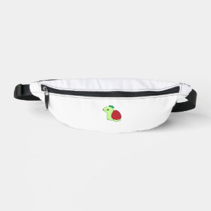 Cute green blushing strawberry turtle Classic T-Sh Fanny Pack